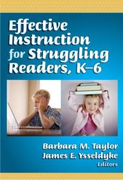 Effective instruction for struggling readers, K-6 by Barbara M. Taylor, James E. Ysseldyke