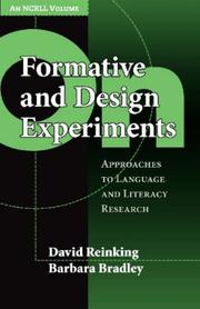 Cover of: On Formative and Design Experiments by David Reinking, Barbara A. Bradley