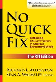 Cover of: No Quick Fix, The RTI Edition: Rethinking Literacy Programs in America's Elementary Schools (Language and Literacy Series (Teachers College Pr))