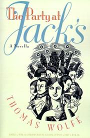 Cover of: The Party at Jack's: A Novella