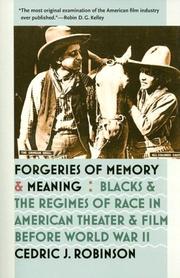 Cover of: Forgeries of Memory and Meaning by Cedric J. Robinson