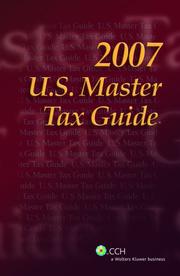 Cover of: U.S. Master Tax Guide, 2006 by CCH Editorial Staff