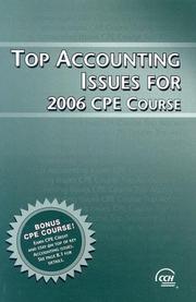 Cover of: Top Accounting Issues for 2006 Cpe Course