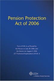 Cover of: Pension & Employee Benefits Code ERISA as of January, 1 2007