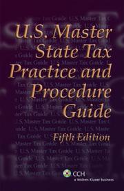 Cover of: U.S. Master State Tax Practice and Procedure Guide (Fifth Edition) (U.S. Master)