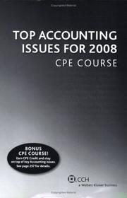 Cover of: Top Accounting Issues for 2008 CPE Course