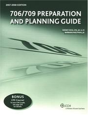 Cover of: 706/709 Preparation and Planning Guide (2007-2008) (Preparation and Planning)