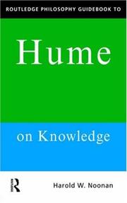 Cover of: Routledge Philosophy Guidebook to Hume on Knowledge