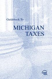 Cover of: Guidebook to Michigan Taxes (2008) (Cch State Guidebooks)