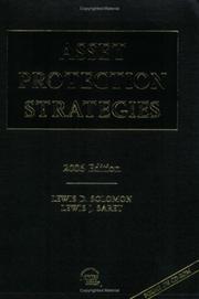 Cover of: Asset Protection Strategies