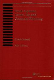 Cover of: Stock Options: Estate, Tax, and Financial Planning, 2007 Edition