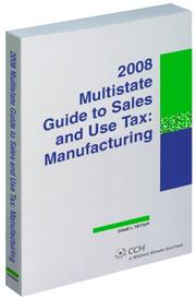 Cover of: Multistate Guide to Sales and Use Tax by Diane Yetter, Daniel M. Davis
