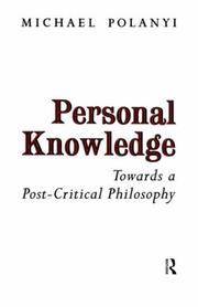 Cover of: Personal Knowledge by Michael Polanyi