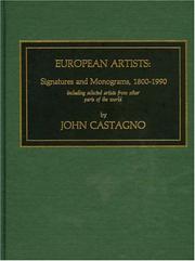 Cover of: European artists: signatures and monograms, 1800-1990, including selected artists from other parts of the world