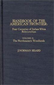 Cover of: Handbook of the American Frontier, Volume II: The Northeastern Woodlands