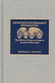 Privatizing government information by Kathleen M. Eisenbeis
