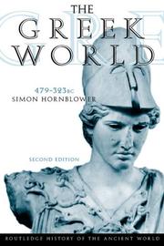 Cover of: The Greek World 479-323 BC (Routledge History of the Ancient World) by Simo Hornblower