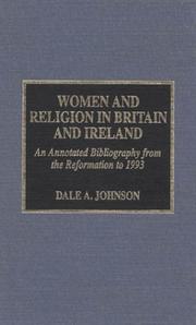 Cover of: Women and religion in Britain and Ireland by Dale A. Johnson