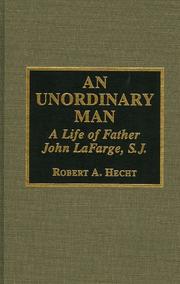 Cover of: An unordinary man by Robert A. Hecht