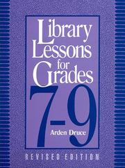 Cover of: Library lessons for grades 7-9