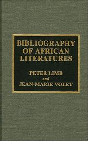Cover of: Bibliography of African literatures