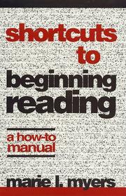 Cover of: Shortcuts to beginning reading: a how-to manual