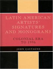 Cover of: Latin American artists' signatures and monograms by John Castagno