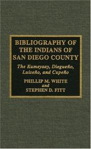 Cover of: Bibliography of the Indians of San Diego County