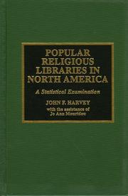 Cover of: Popular religious libraries in North America: a statistical examination