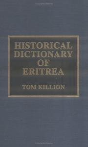 Cover of: Historical dictionary of Eritrea