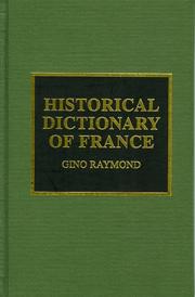 Cover of: Historical dictionary of France