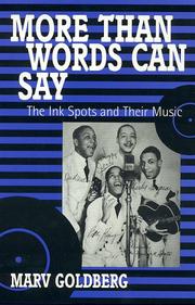 Cover of: More than words can say: the Ink Spots and their music