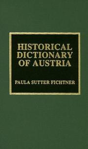 Cover of: Historical dictionary of Austria