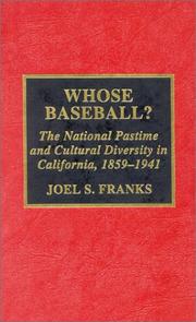 Cover of: Whose Baseball? by Joel S. Franks