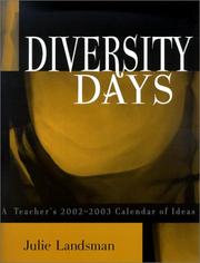 Cover of: Diversity Days: A Teacher's 2002-2003 Calendar of Ideas