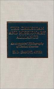 Cover of: Christian and Missionary Alliance | H. D. Ayer