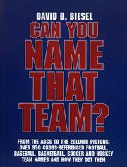 Can You Name that Team? by David B. Biesel