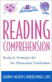 Cover of: Reading Comprehension | Kimbell-Lopez Kimberly
