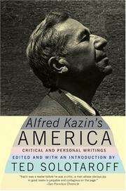 Cover of: Alfred Kazin's America by Alfred Kazin, Ted Solotaroff