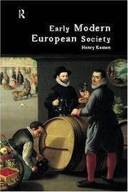 Cover of: Early Modern European Society by Henry Kamen