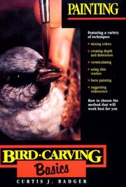 Cover of: Bird Carving Basics by Curtis J. Badger, Curtis J. Badger