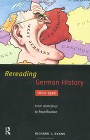 Cover of Rereading German history
