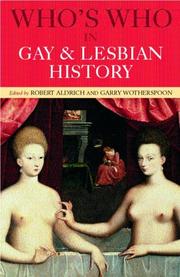 Cover of: Who's Who in Gay and Lesbian History (Who's Who) by Robert Adrich