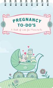 Cover of: Pregnancy To-Do's: A Book of Lists for Moms-to-Be