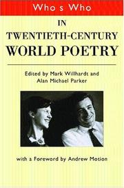 Cover of: Who's who in twentieth-century world poetry