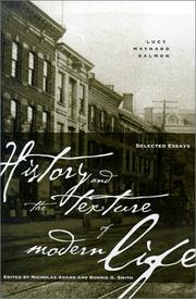 Cover of: History and the texture of modern life by Lucy Maynard Salmon