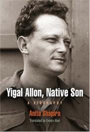 Cover of: Yigal Allon, Native Son by Anita Shapira