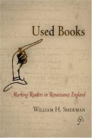 Cover of: Used Books: Marking Readers in Renaissance England (Material Texts)