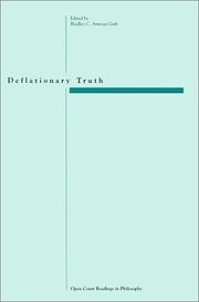 Cover of: Deflationary Truth: Open Court Readings in Philosophy