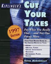 Cover of: Cut Your Taxes by Kevin McCormally